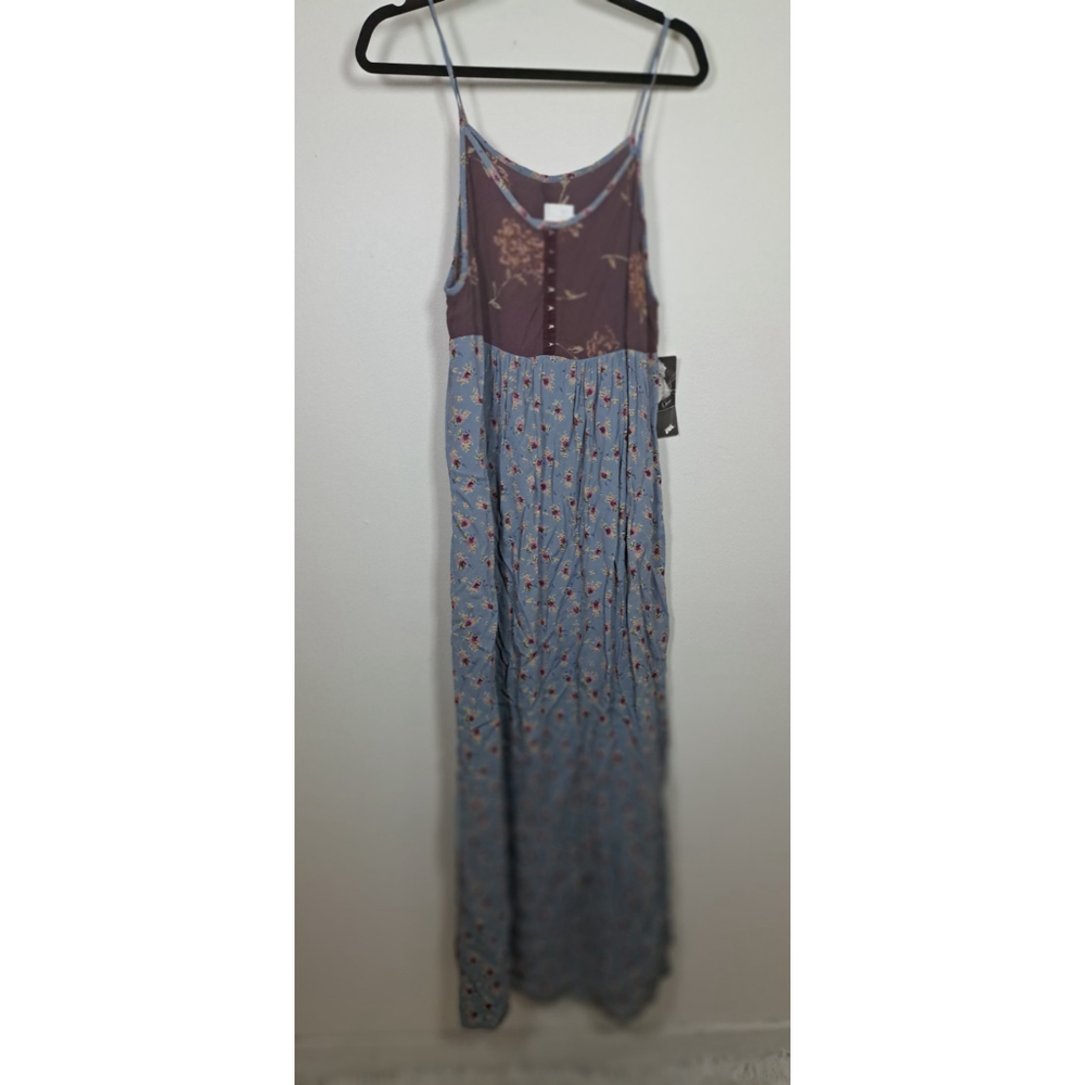 Zoe California Dress Medium Vintage‎ Floral Maxi Boho 90s Y2K Fairy Coquette